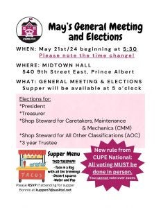 CUPE 4195 General Meeting notice @ CUPE 4195 General Meeting